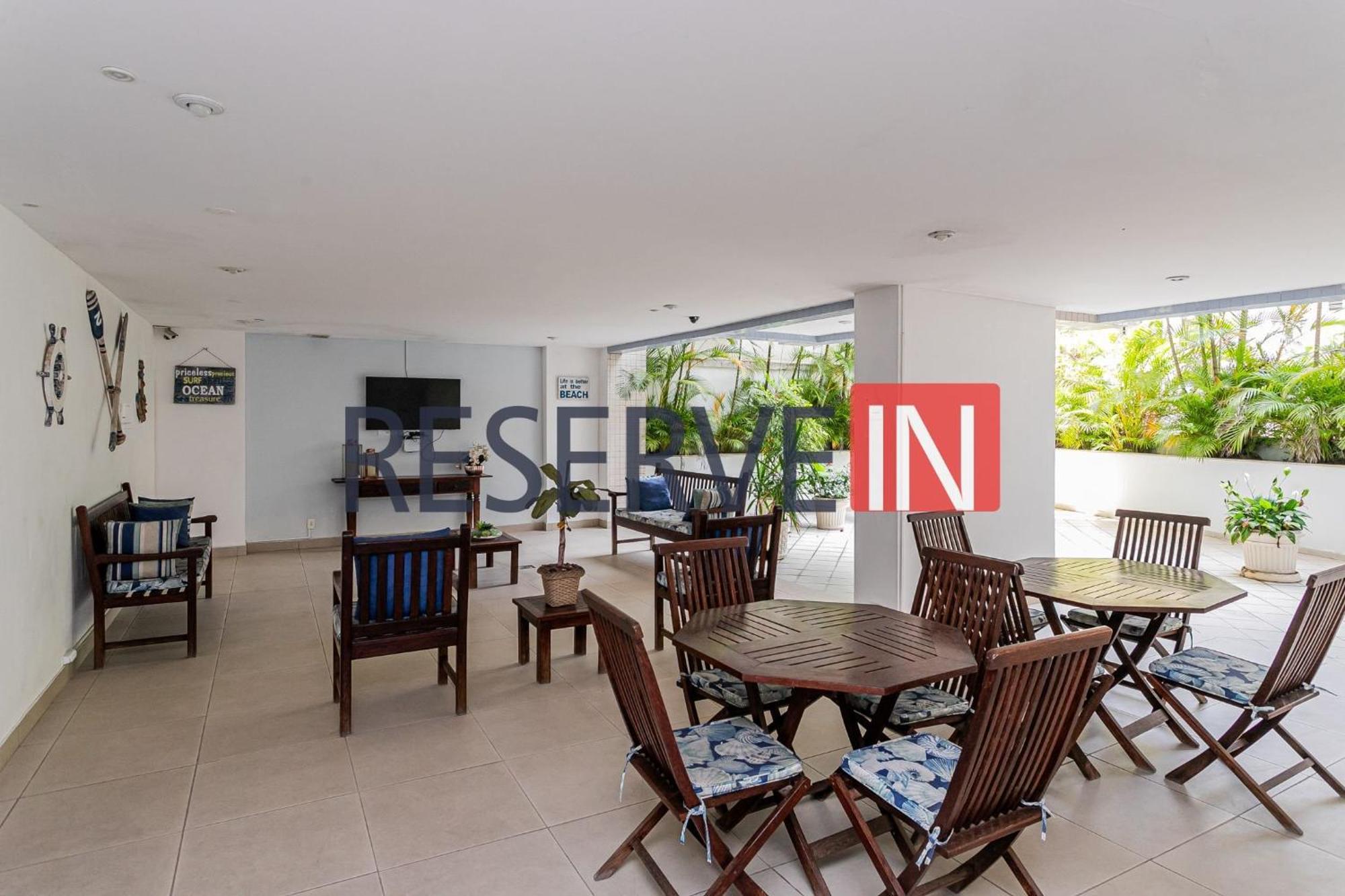 Apartamento Flat Copacabana - área De Lazer E Varanda *