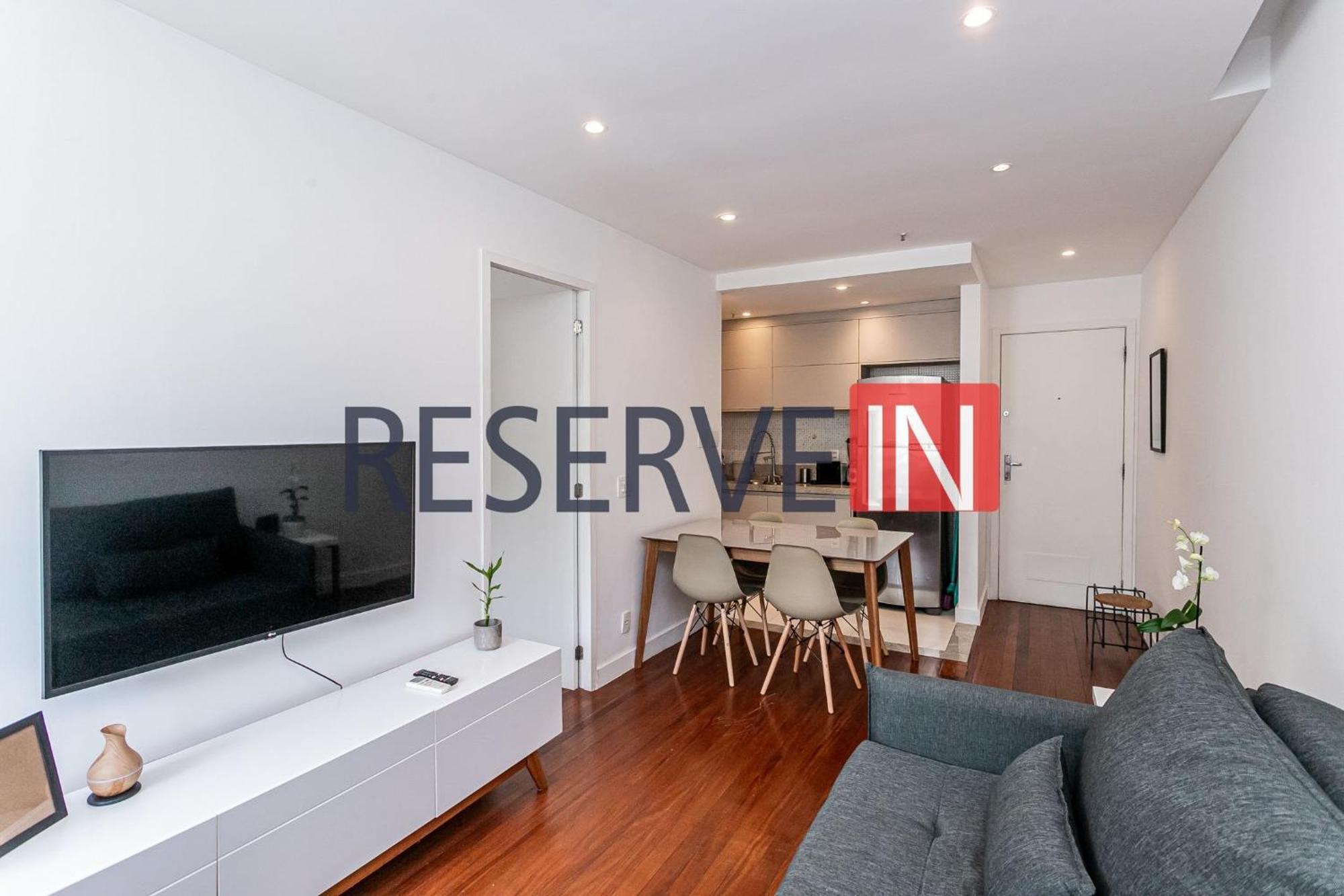 Apartamento Flat Copacabana - área De Lazer E Varanda